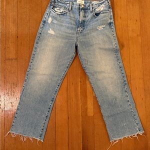 Frame Denim Light Blue Straight Leg Jeans